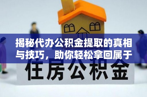 彭阳揭秘代办公积金提取的真相与技巧，助你轻松拿回属于你的钱