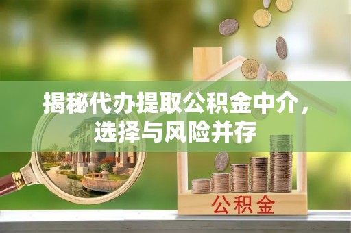 彭阳揭秘代办提取公积金中介，选择与风险并存
