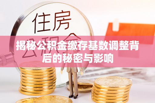 彭阳揭秘公积金缴存基数调整背后的秘密与影响