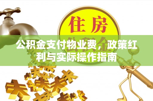 彭阳公积金支付物业费，政策红利与实际操作指南