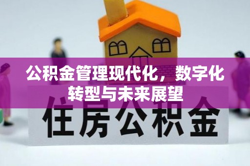 彭阳公积金管理现代化，数字化转型与未来展望